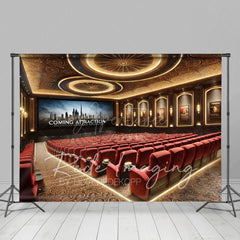 Aperturee - Aperturee Luxury Movie Theatre Architecture Photo Backdrop