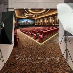 Aperturee - Aperturee Luxury Movie Theatre Architecture Sweep Backdrop