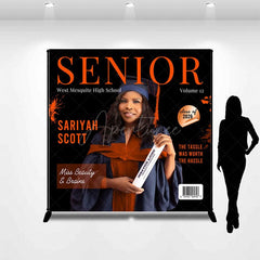 Aperturee - Aperturee Magazine Cover Custom Photo Graduation Backdrop