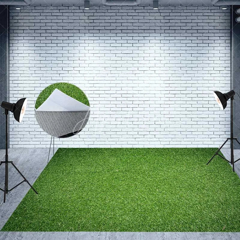 Aperturee - Aperturee Magic Forest Fairy Tale Book Room Set Backdrop Enchanted Woods Grass Floor Photography Background