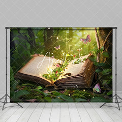 Aperturee - Aperturee Magical Book Fairyland Spring Photography Backdrop