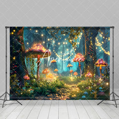 Aperturee - Aperturee Magical Forest Fairyland Spring Greeny Scene Backdrop