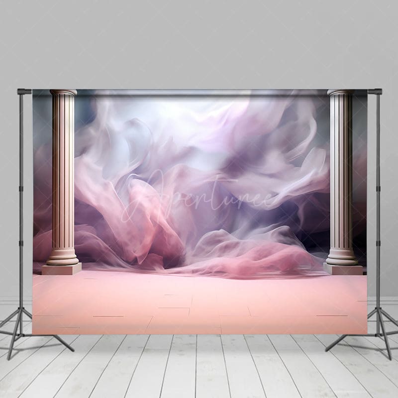 Aperturee - Aperturee Magical Vibe Dusty Pink Abstract Textured Backdrop
