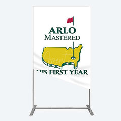 Aperturee Aperturee Master His First Year Boys Birthday Rectangle Backdrop
