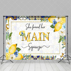 Aperturee - Aperturee Mediterranean Lemon Her Main Squeeze Wedding Backdrop