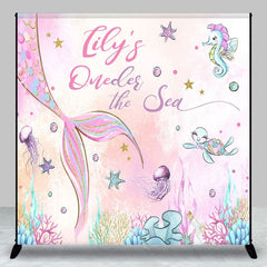 Aperturee - Aperturee Mermaid Oneder The Sea Custom Name Birthday Backdrop