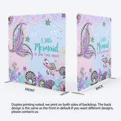 Aperturee - Aperturee Mermaid Under The Sea Glitter Square Tension Backdrop