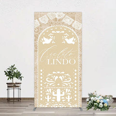 Aperturee - Aperturee Mexican Beige Cielito Lindo Birthday Rectangle Backdrop