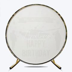 Aperturee - Aperturee Military Army Tank Soldiers Camouflage Round Backdrop Welcome Soldiers Happy Birthday Party Decoration