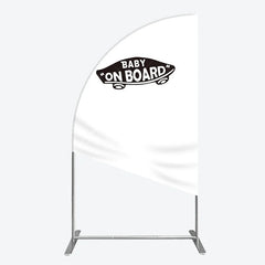 Aperturee - Aperturee Modern Chic White Metal Half Moon Arch Backdrop Versatile Decor for Birthday Party and Baby Shower Events