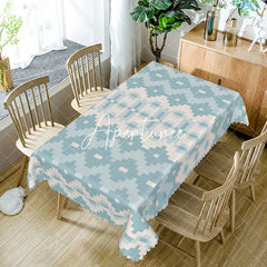 Aperturee - Aperturee Modern Pixel Art Rectangle Tablecloth For Home Decor