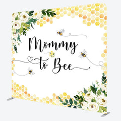 Aperturee Aperturee Mommy To Bee Honeycomb Baby Shower Tension Backdrop