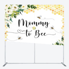 Aperturee Aperturee Mommy To Bee Honeycomb Baby Shower Tension Backdrop