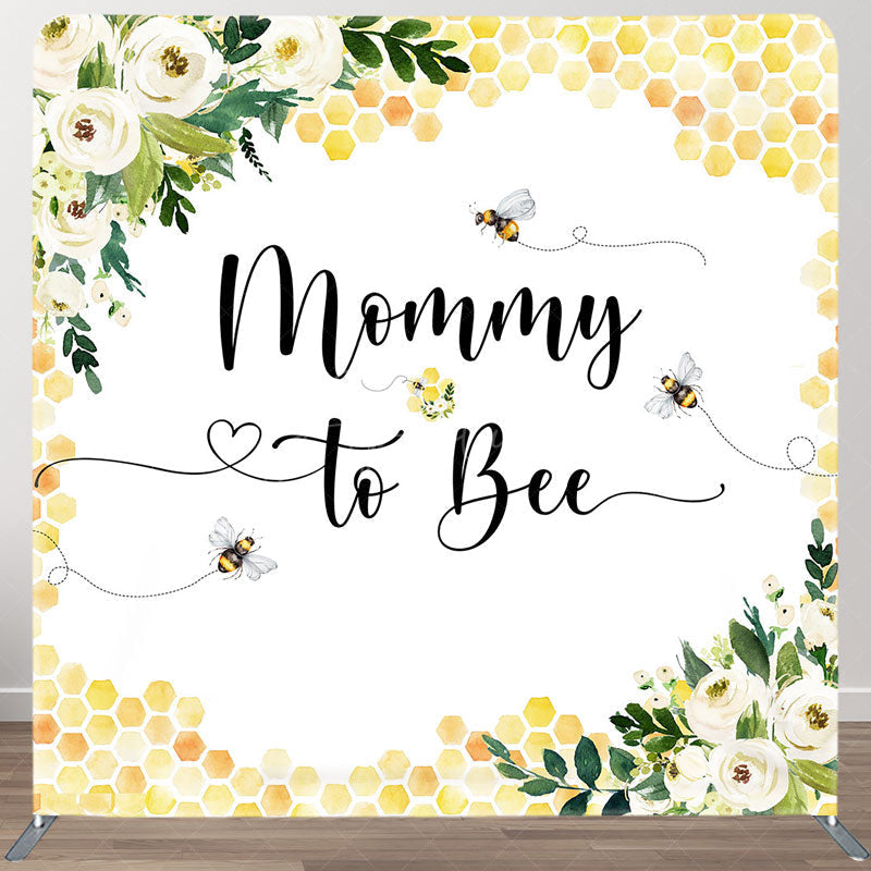 Aperturee Aperturee Mommy To Bee Honeycomb Baby Shower Tension Backdrop