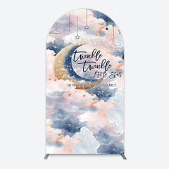 Aperturee - Aperturee Moon Night Twinkle Star Baby Shower Arch Backdrop
