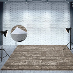 Aperturee - Aperturee Mottled Grey Vibe Fabric Floor Backdrop For Photo