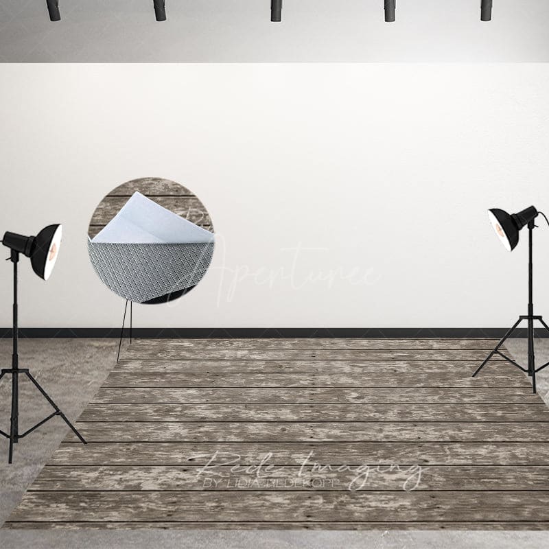 Aperturee - Aperturee Mottled Grey Vibe Fabric Floor Backdrop For Photo