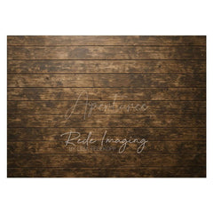 Aperturee - Aperturee Mottled Wooden Pattern Rubber Floor Mat For Photo