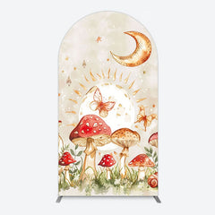 Aperturee - Aperturee Mushroom Cartoon World Day And Night Arch Backdrop