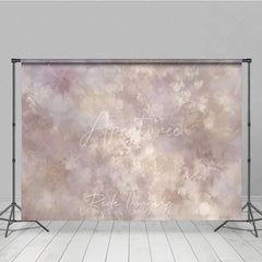 Aperturee - Aperturee Muted Abstract Painterly Photography Backdrop Distressed Beige Purple Brown Texture for Studio Photo Shoot