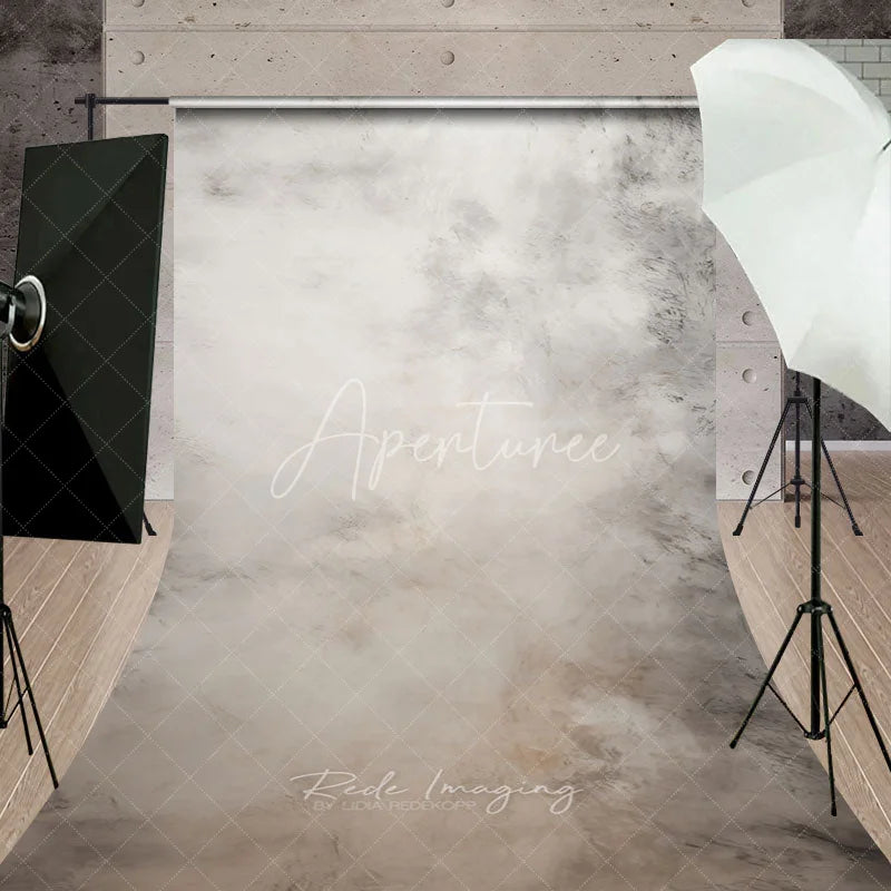 Aperturee - Aperturee Neutral Beige Grey Abstract Textured Sweep Backdrop Modern Minimalist Photography Background