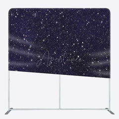 Aperturee Aperturee Night Dark Blue Starry Sky Square Tension Backdrop