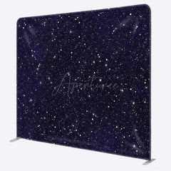 Aperturee Aperturee Night Dark Blue Starry Sky Square Tension Backdrop