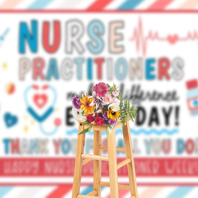 Aperturee - Aperturee Nurse Practitioners Make A Difference Party Backdrop