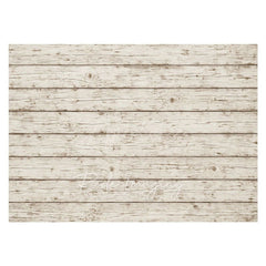 Aperturee - Aperturee Old Retro White Wooden Rubber Floor Mat For Photo