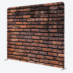 Aperturee - Aperturee Old Style Brick Wall Photo Square Tension Backdrop