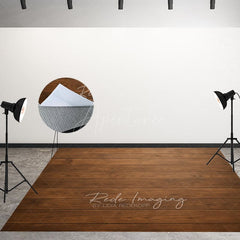 Aperturee - Aperturee Old Style Retro Wood Fabric Floor Backdrop For Photo