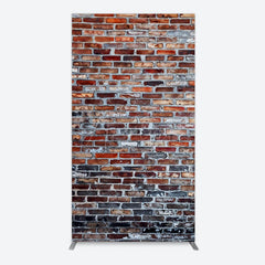 Aperturee - Aperturee Old Style With Retro Brick Wall Photo Rectangle Backdrop