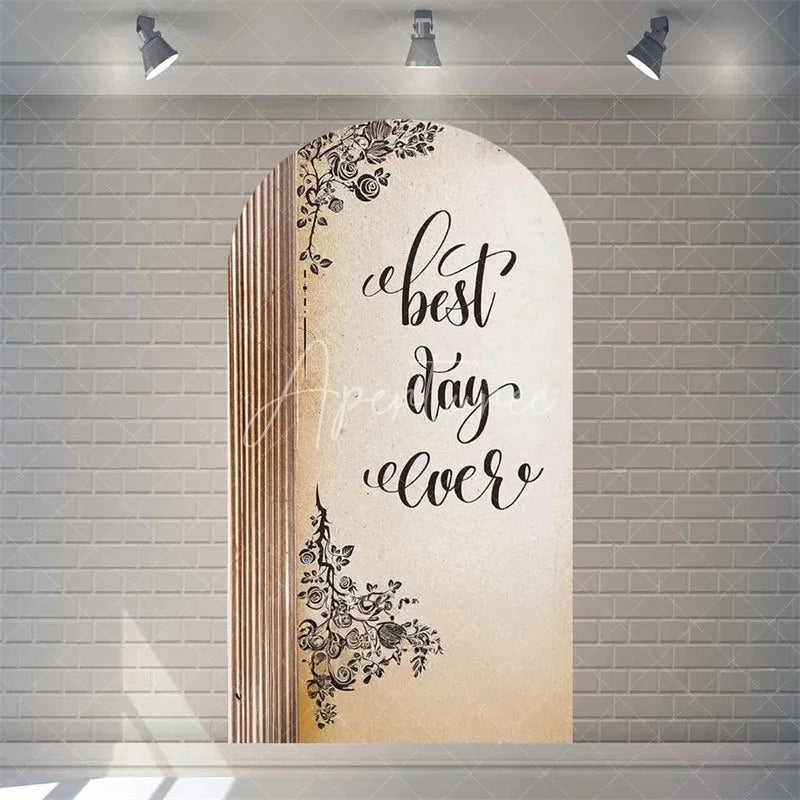 Aperturee - Aperturee Once Upon a Time Storybook Arch Backdrop Personalized Fairytale Princess Kingdom Party Decoration