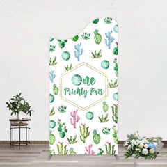 Aperturee - Aperturee One Prickly Pair Plant 1st Birthday Arch Backdrop