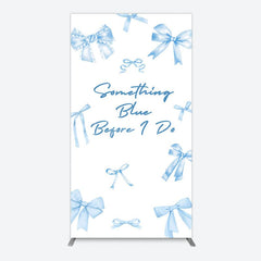 Aperturee - Aperturee Out of Blue Before I Do Wedding Rectangle Backdrop