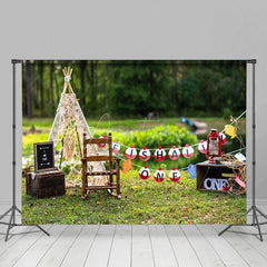 Aperturee - Aperturee Outdoor Fresh Decor Birthday Cake Smash Backdrop