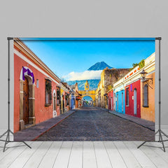 Aperturee - Aperturee Overlooking Distant View On Street Photo Backdrop