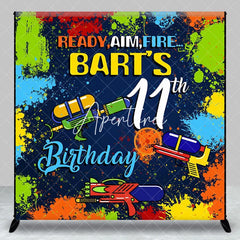 Aperturee - Aperturee Paintball Game Custom Name 11th Birthday Backdrop