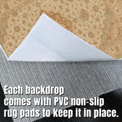 Aperturee - Aperturee Persia Floral Carpet Fabric Floor Backdrop For Photo