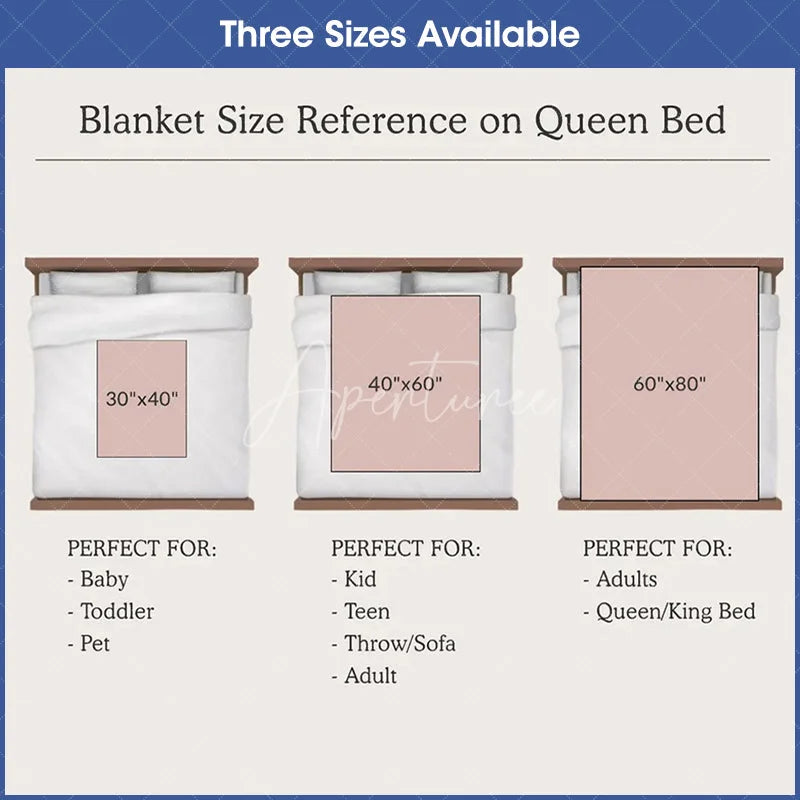 Aperturee - Aperturee Personalized Baby Blanket for Boy Custom Woodland Animals Deer Bear Forest Theme Nursery Decor Swaddle