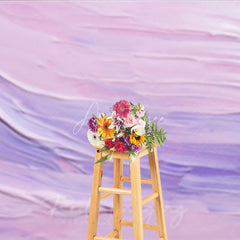 Aperturee - Aperturee Pink and Purple Abstract Textured Paint Strokes Photography Backdrop Soft Pastel Artistic Design