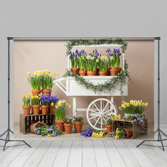 Aperturee - Aperturee Potted Narcissus Flowers Fresh Wedding Backdrop