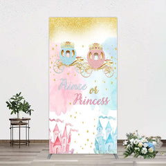 Aperturee - Aperturee Prince Or Princess Castle Baby Shower Rectangle Backdrop