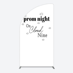 Aperturee - Aperturee Prom Night On Cloud Nine Birthday Party Half Moon Arch Backdrop