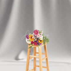 Aperturee - Aperturee Pure White Wrinkled Pattern Photography Backdrop