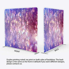 Aperturee - Aperturee Purple and Pink Bokeh Tension Fabric Backdrop Glowing Particles Photography Studio Background