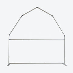 Aperturee - Aperturee Red White Farm House Barn Door Arch Birthday Backdrop