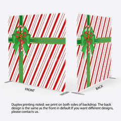 Aperturee Aperturee Red White Green Gift Box Xmas Pillow Case Backdrop