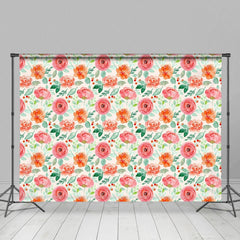 Aperturee - Aperturee Regular Oil Painting Flower Patterns Photo Backdrop