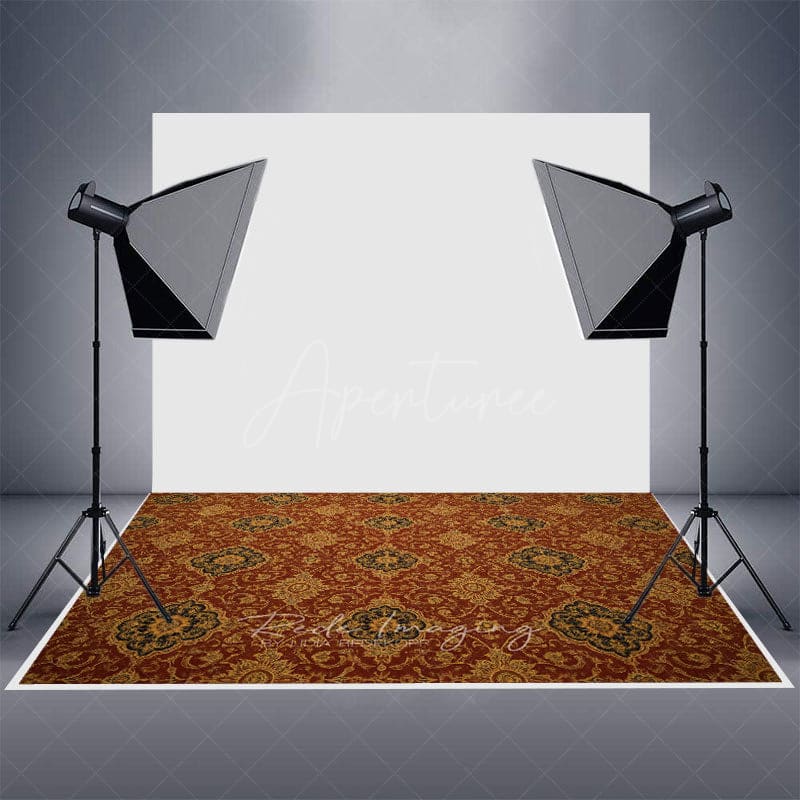 Aperturee - Aperturee Repeat Slovakia Pattern Rubber Floor Mat For Photo